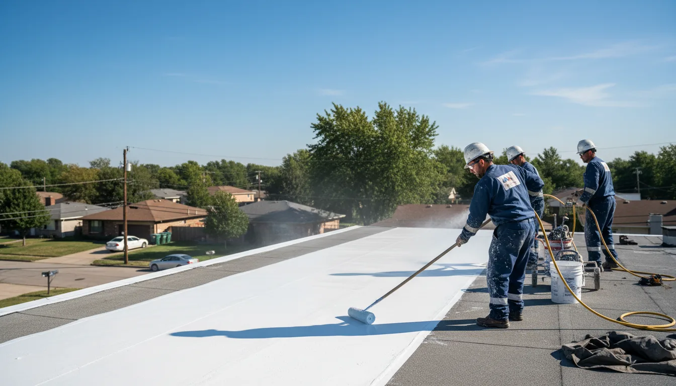 Commercial roof coating in Mills, NE near me